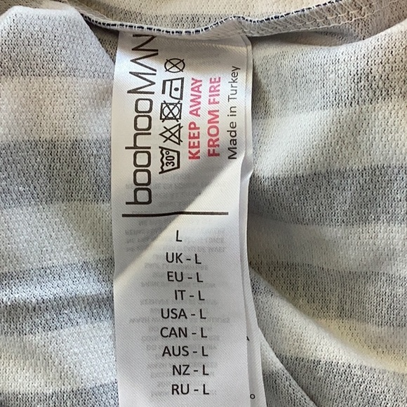 boohooMAN | Jacquard Stripe Shirt & Shorts - Picture 5 of 10